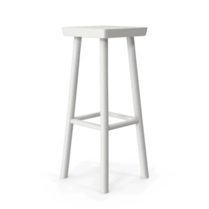 White bar stool