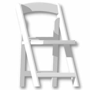 White fold up Chair